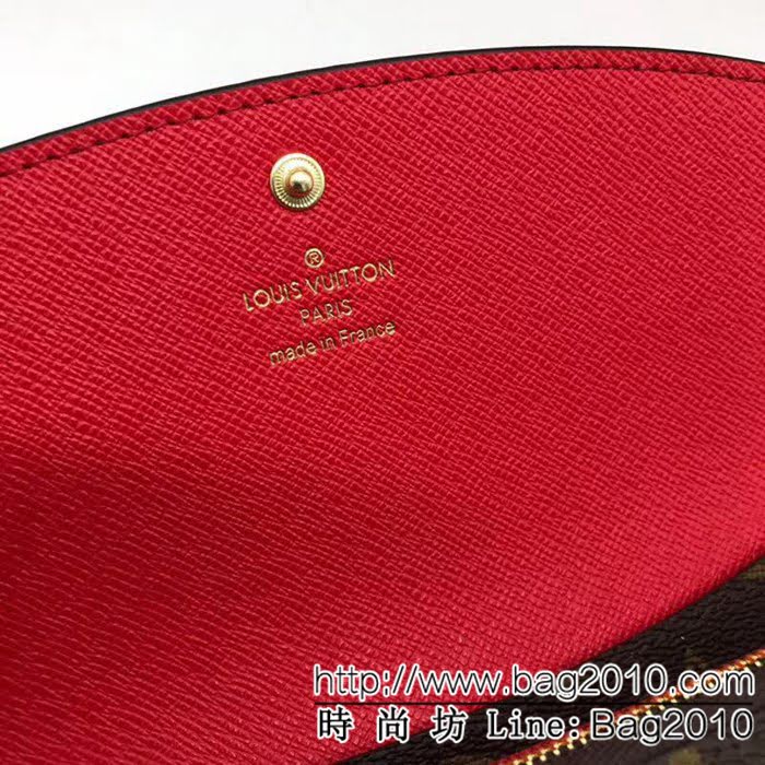 路易威登LV頂級原單 M60696大紅海外原單私貨代購級品質實物拍攝 女士錢包 ZY1065